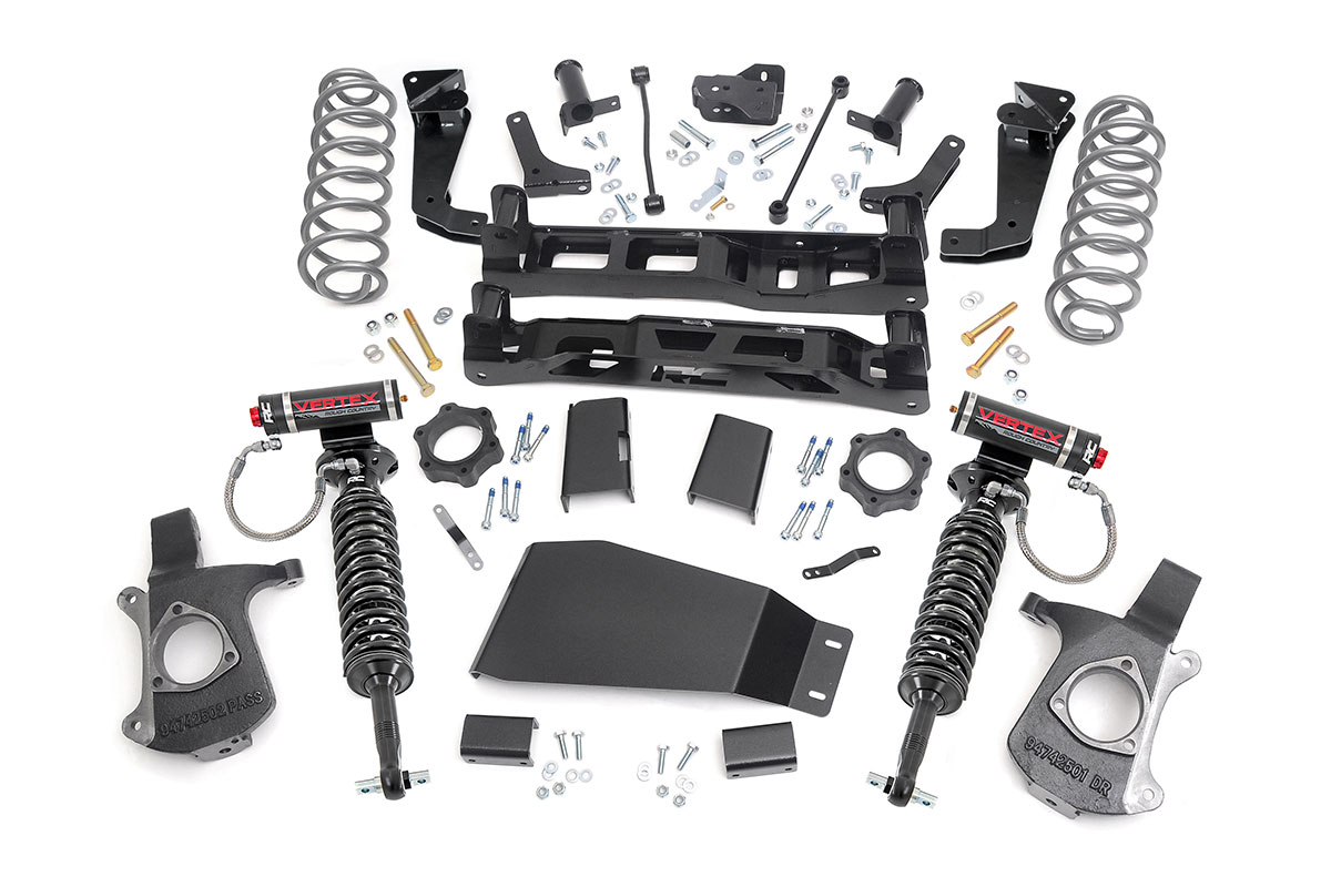 GMC Yukon XL 1500 Suspension Lift Kit - Rough Country - Vertex Coilovers 7 Inch - '07-'14